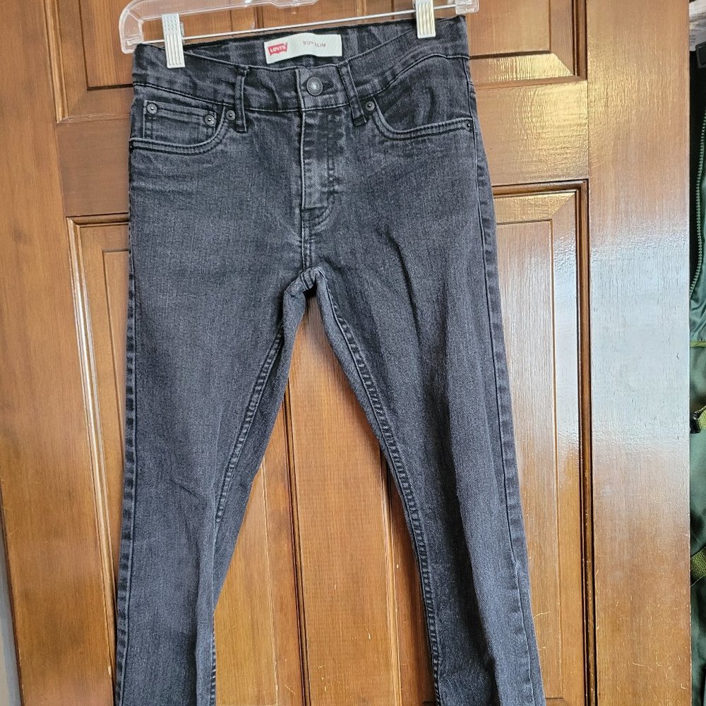 Black Worn Levi's 511 Slim (Size 12 R)